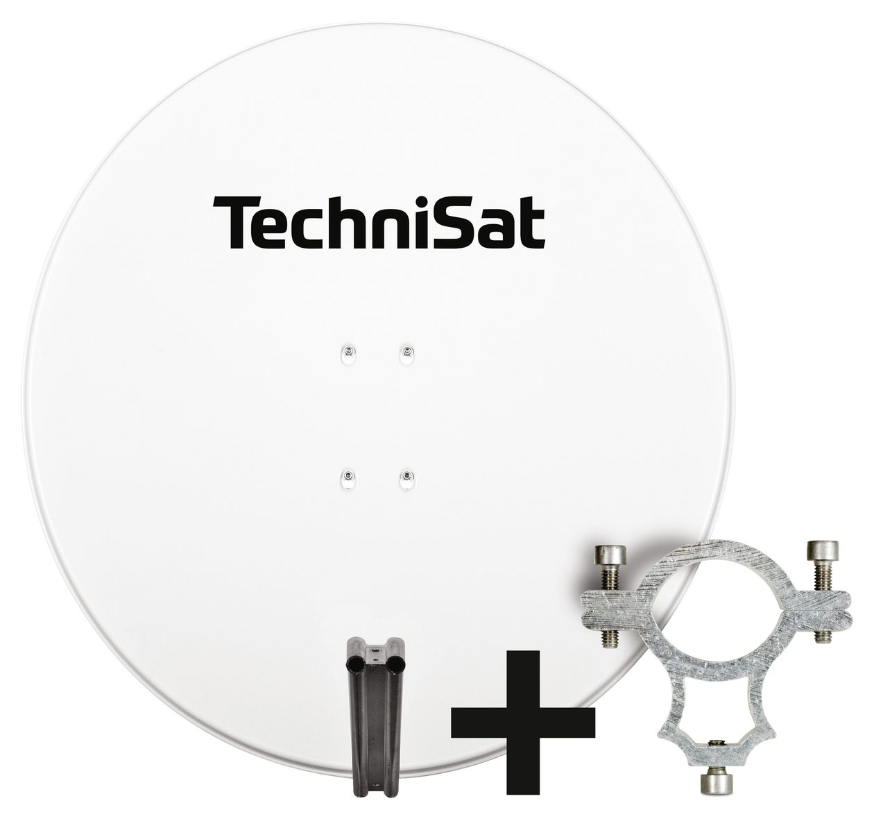 1785/1444 85 cm Aluminium Sat-Spiegel  (Weiß) 