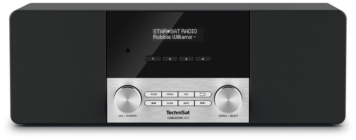 Cablestar 400 Bluetooth DAB, FM Persönlich Radio (Schwarz) 