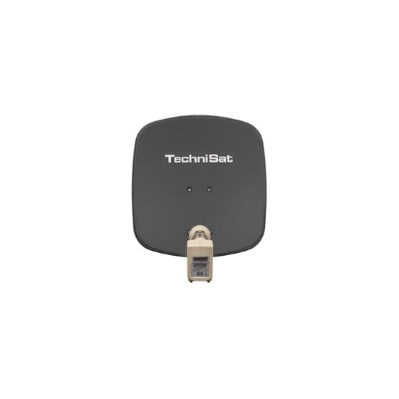 DigiDish 45 mit Twin-LNB 45 cm Aluminium Sat-Spiegel  (Grau) 