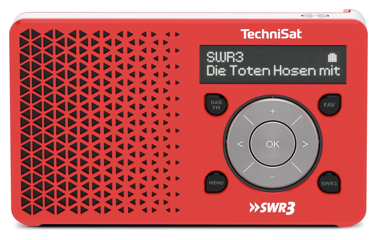 DigitRadio 1 DAB+, FM Radio Persönlich  (Rot, Weiß) 