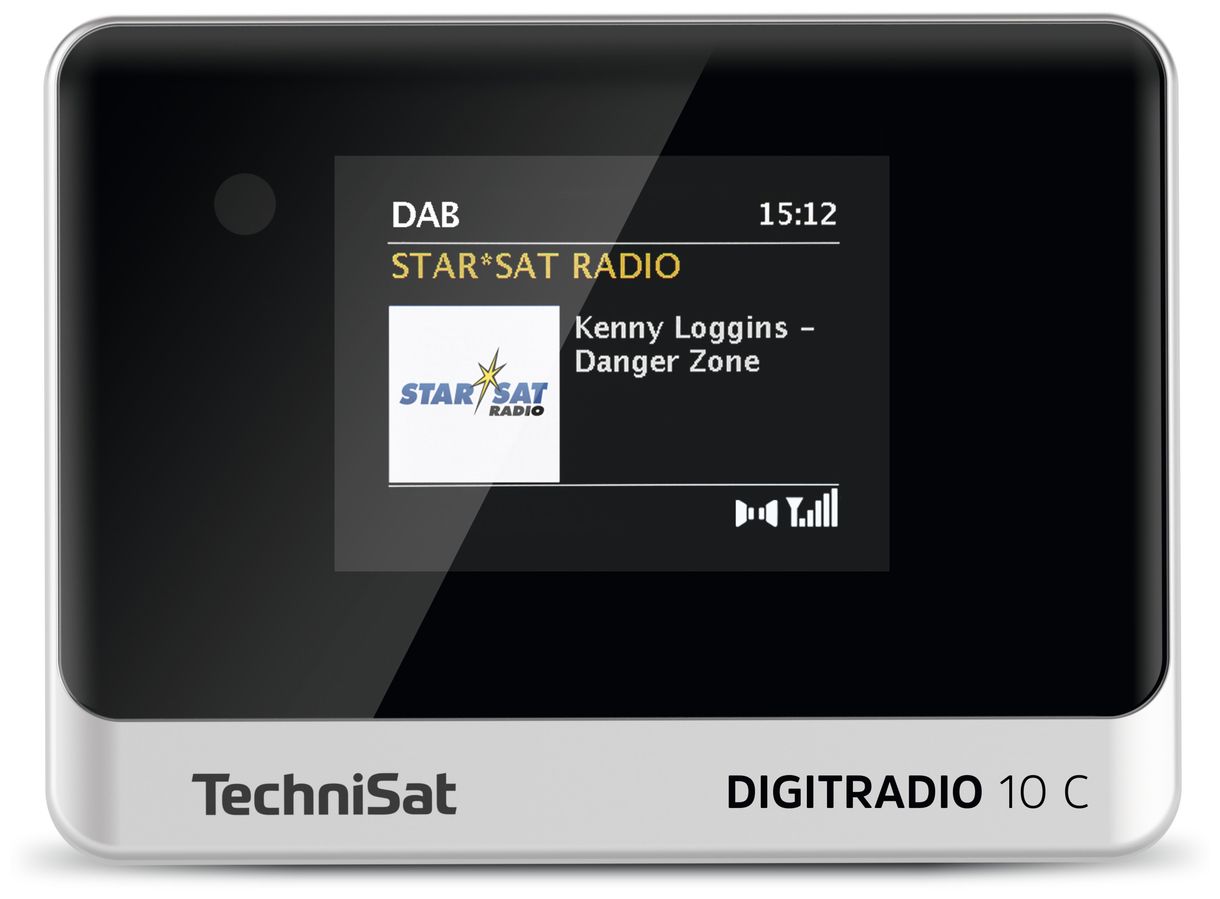 DigitRadio 10C Bluetooth DAB+, FM Persönlich Radio (Schwarz, Silber) 