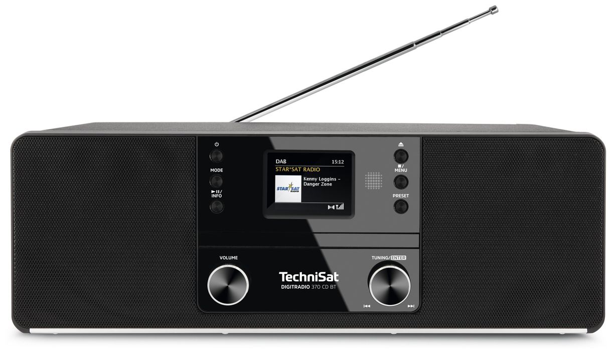 DigitRadio 370CD Bluetooth DAB+, FM Radio (Schwarz) 