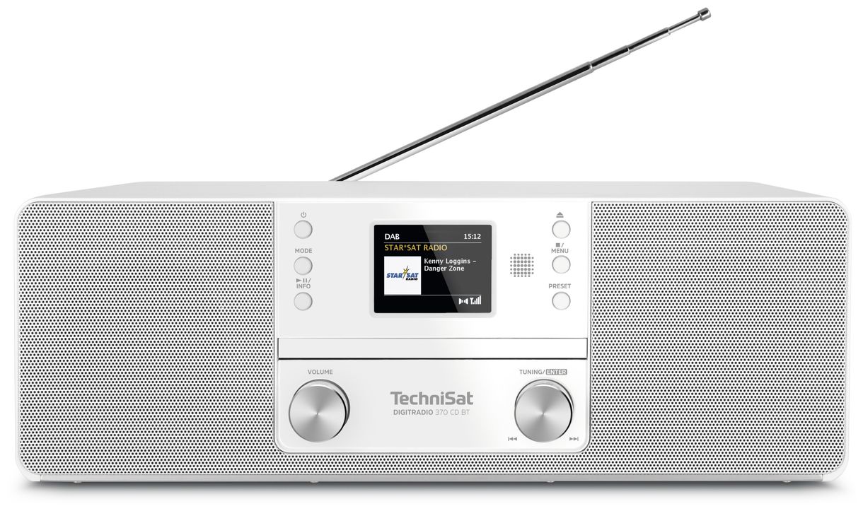 DigitRadio 370CD Bluetooth DAB+, FM Persönlich Radio (Weiß) 