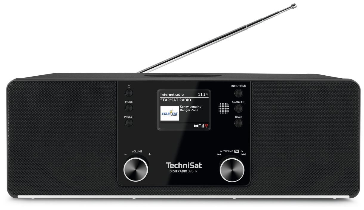 Digitradio 370IR Bluetooth DAB, DAB+, FM Persönlich Radio (Schwarz) 