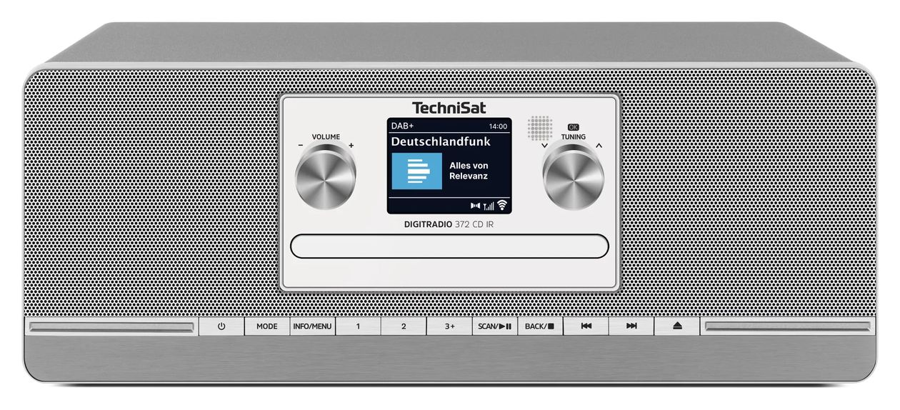 DigitRadio  372CD IR Bluetooth DAB+, FM Radio Internet  (Anthrazit, Silber) 
