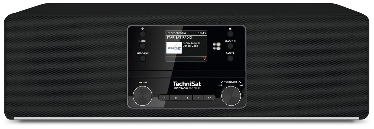 DigitRadio 380CD IR Bluetooth DAB+, FM Radio (Schwarz) 