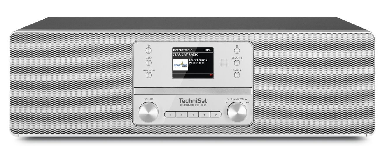 Digitradio 380CD IR Bluetooth DAB+, FM Radio Internet  (Silber) 