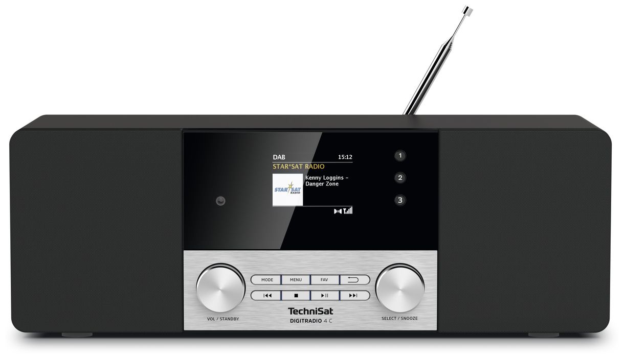 DigitRadio 4C Bluetooth DAB+, FM Radio (Schwarz, Silber) 