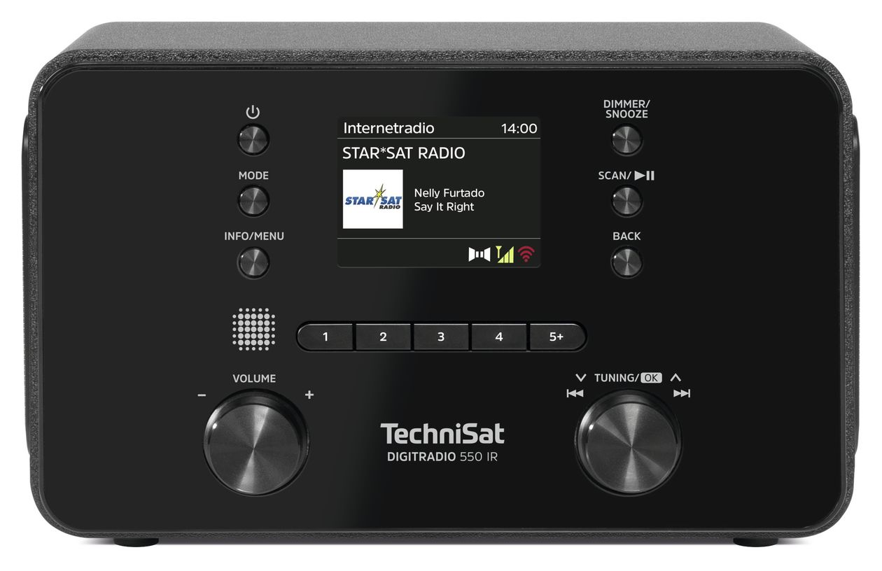DigitRadio 550 IR DAB+/UKW Internetradio Bluetooth  (Schwarz) 