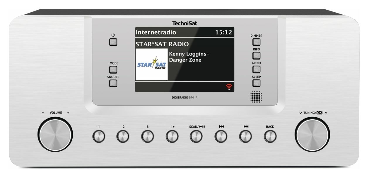 DigitRadio 574 IR DAB+/UKW Internetradio Bluetooth  (Silber) 