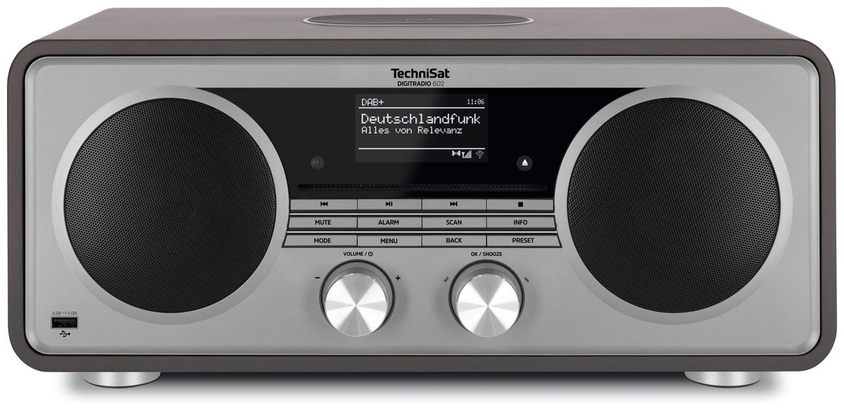 DigitRadio 602 Bluetooth DAB+, FM Radio (Anthrazit, Silber) 