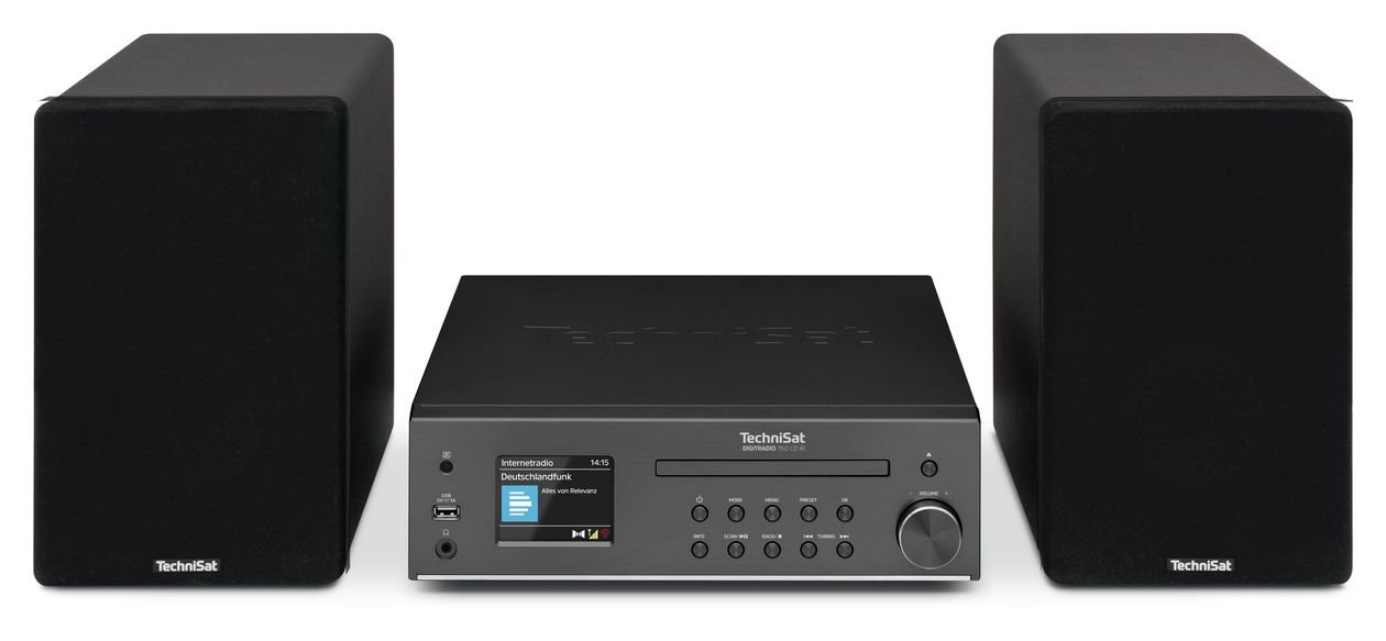 DigitRadio 760 CD Payer DAB+, FM Radio  (Schwarz) 