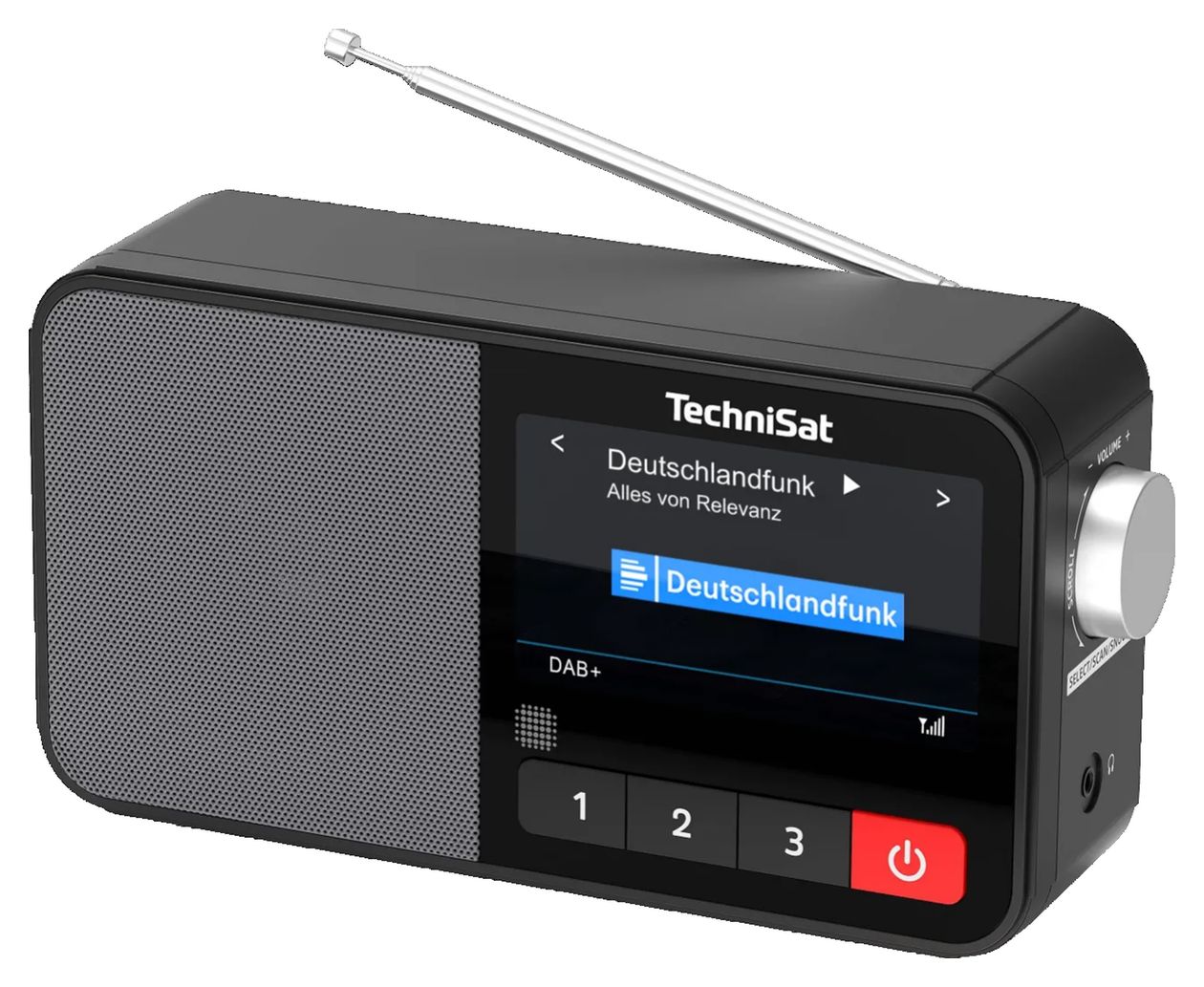 DigitRadio ISI Bluetooth FM, DAB+ Radio Persönlich  (Schwarz) 