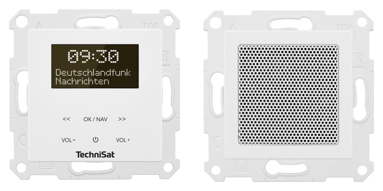 DigitRadio UP 55 Bluetooth DAB+, FM Radio Wandverteiler IP20  (Weiß) 