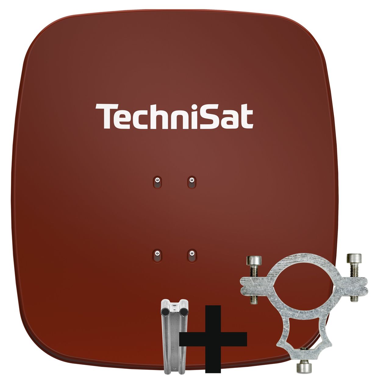 SatMan 65 Plus Aluminium Sat-Spiegel  (Ziegelsteinfarbe) 