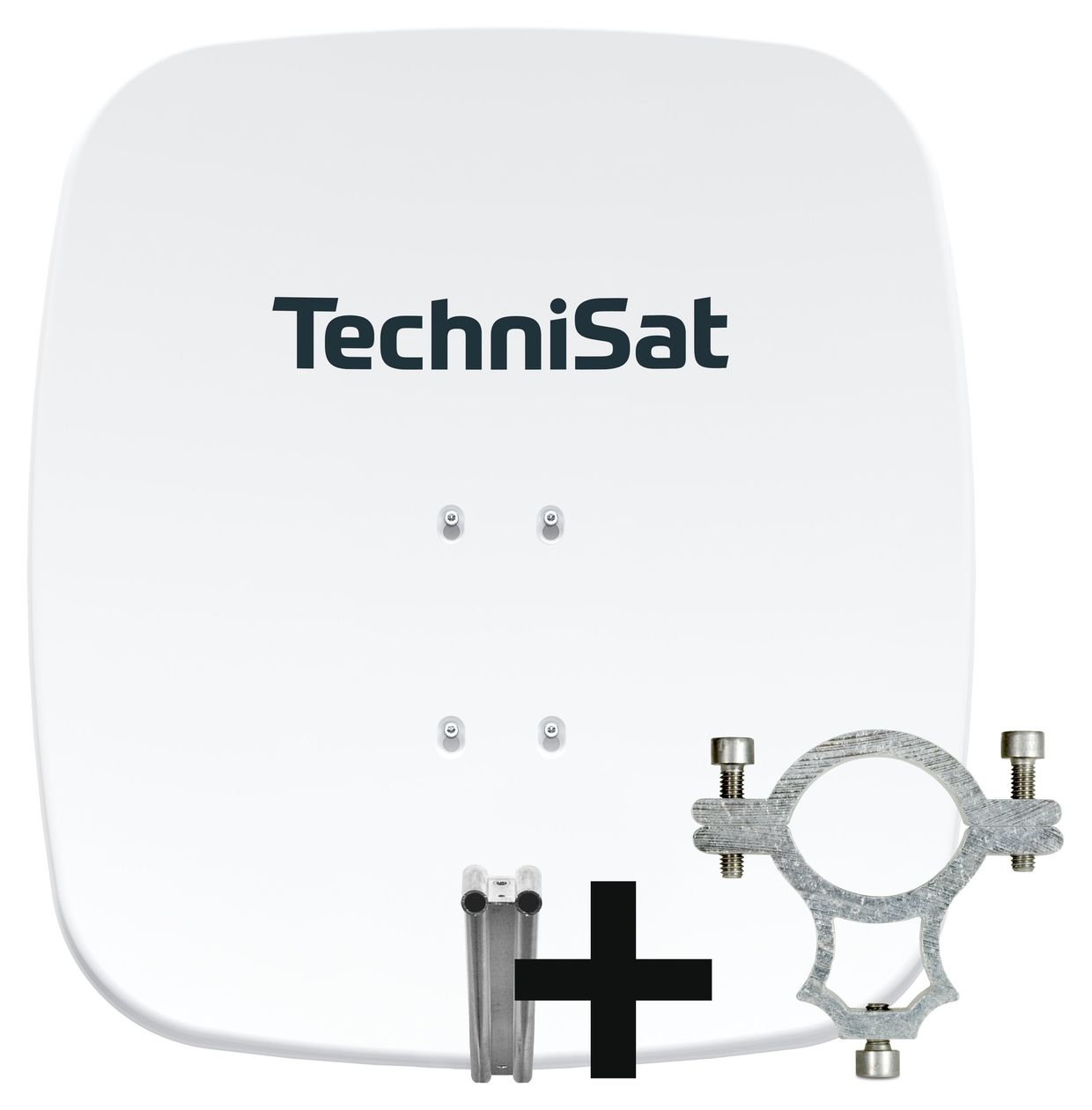 SatMan 65 Plus Aluminium Sat-Spiegel  (Weiß) 