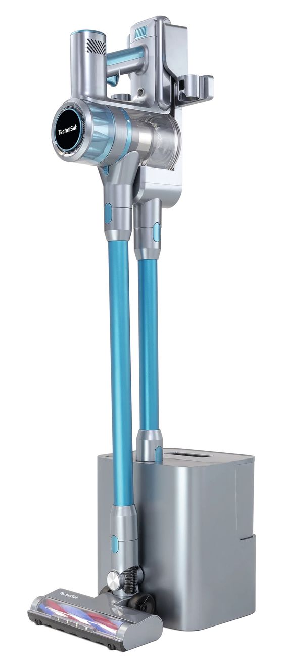 Technimax AS3 Plus Handstaubsauger mit Staubbeutel bis 60 min Laufzeit 29,6 V HEPA  (Blau, Silber) 