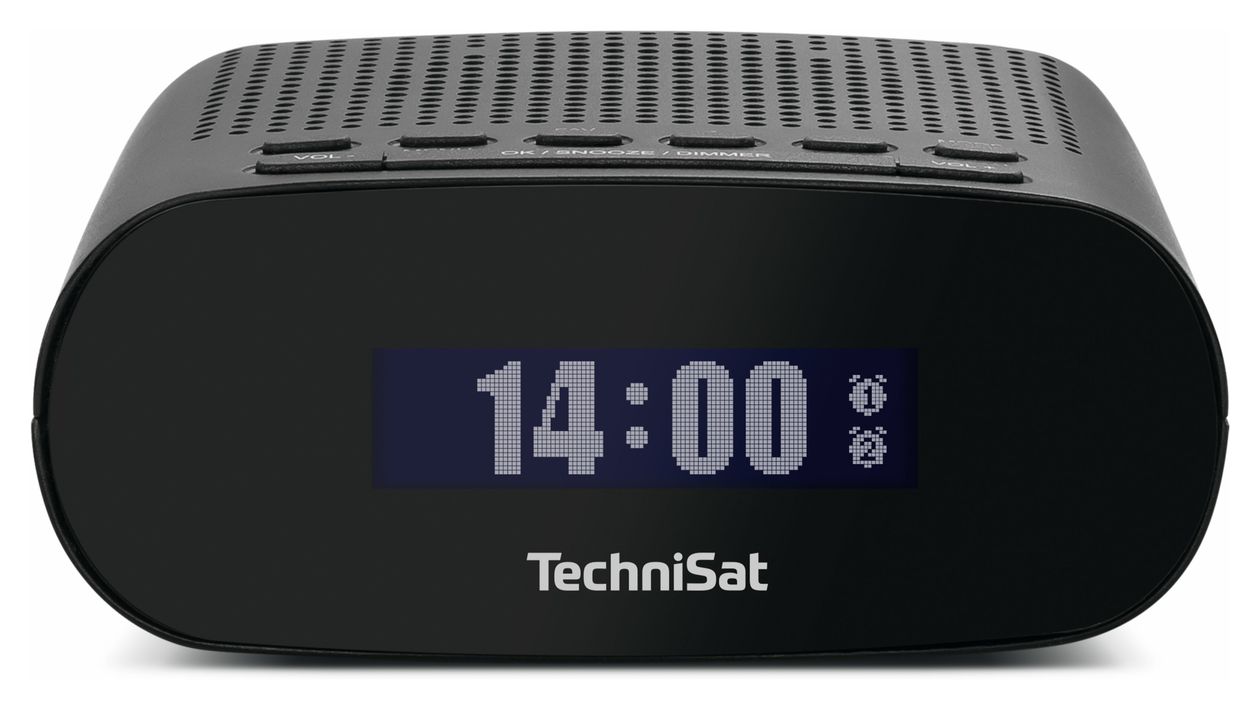 TechniRadio 50 DAB+, FM Radio Uhr  (Schwarz) 