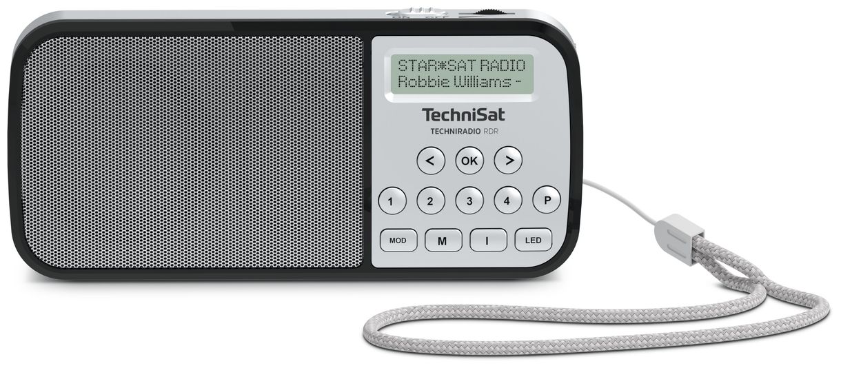 TechniRadio RDR DAB+, FM Tragbar Radio (Silber) 