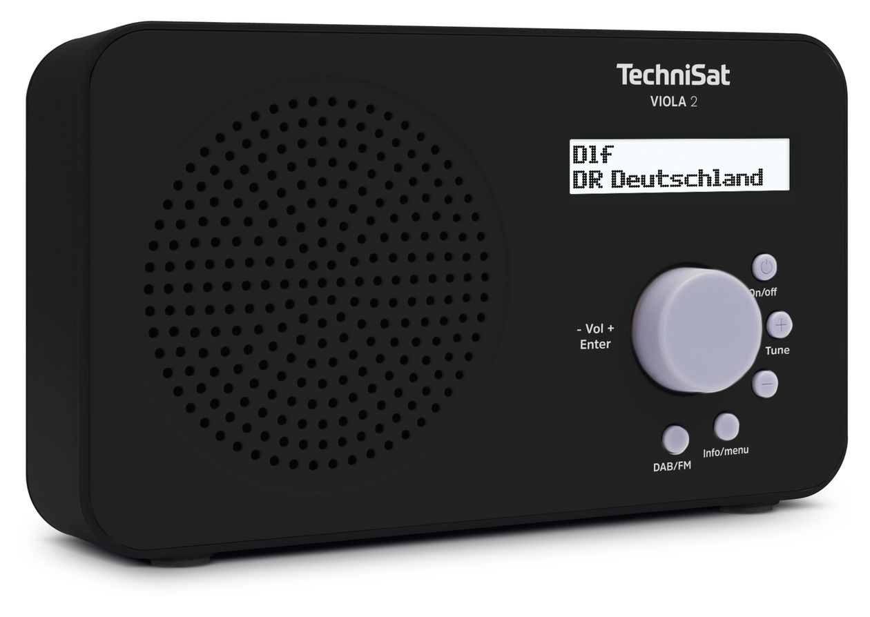 Viola 2 DAB+, FM Radio Tragbar  (Schwarz) 