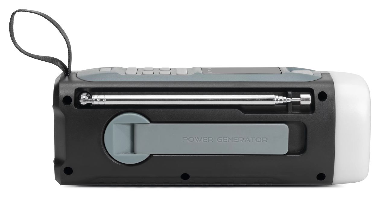 Viola Kurbelradio – Notfallradio mit Solar und Kurbel Bluetooth FM Radio Tragbar  (Schwarz) 