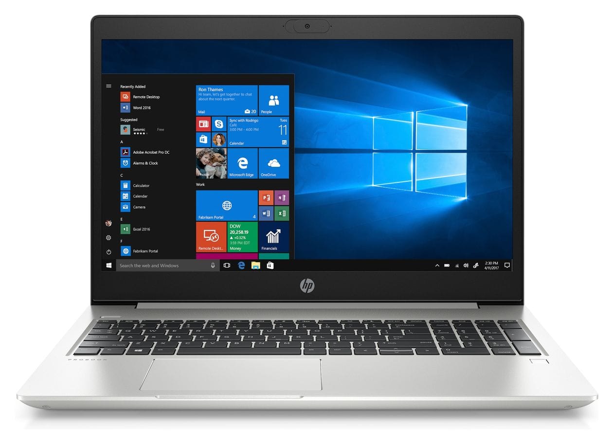HP ProBook 450 G7 Refurbished Full HD Notebook 39,6 cm (15.6 Zoll) 1920 x 1080 Pixel 256 GB SSD 4G Windows 10 Pro Intel® Core™ i5 max. 4,2 GHz  (Silber) 