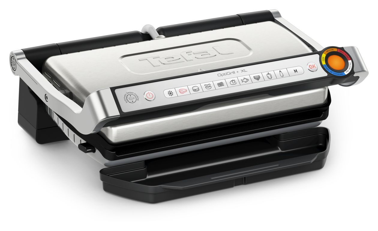 GC727D Optigrill+ XL 1 Zone(n) 2000 W mit 400 x 200 mm Fläche  (Schwarz, Edelstahl) 