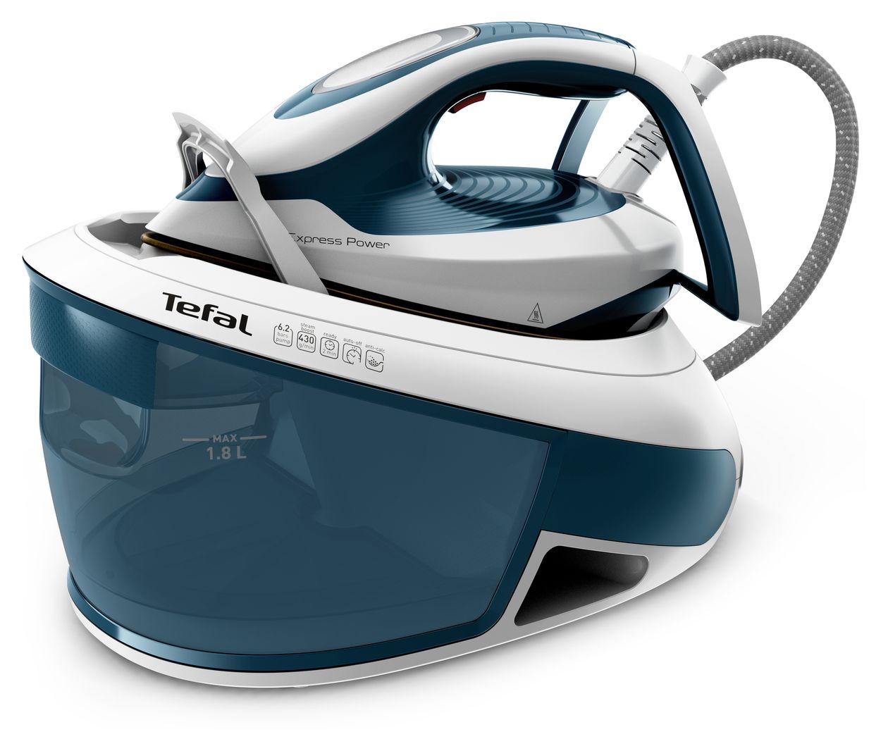 SV8111 Express Power Dampfbügelstation 120 g/min  (Blau, Weiß) 