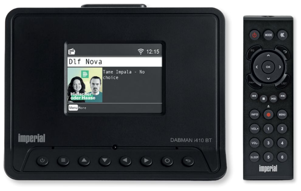 Imperial Dabman i410 BT Bluetooth DAB+, FM Internet Radio (Schwarz) 