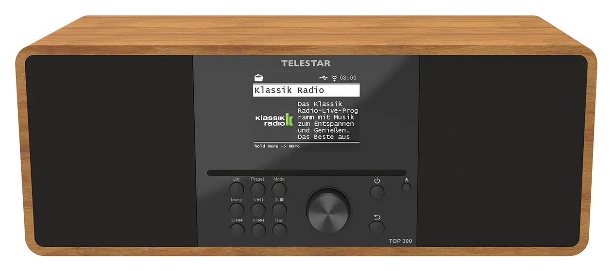 Top 300 Bluetooth DAB+, FM Radio Internet  (Holz) 
