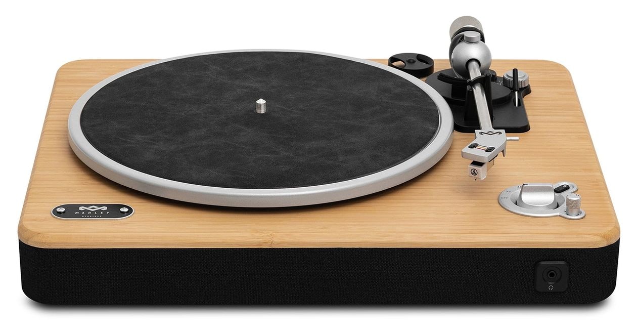 Stir It Up Wireless 2 Audio-Plattenspieler mit Riemenantrieb  (Schwarz, Holz) 