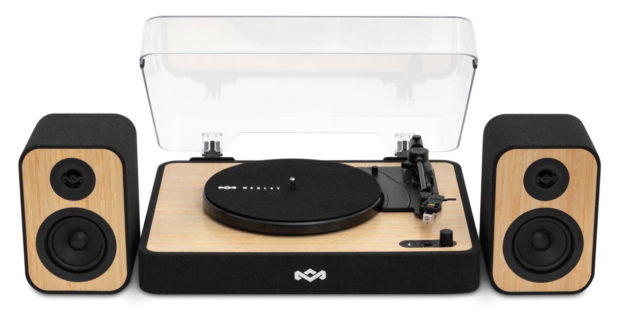 Revolution Audio-Plattenspieler mit Riemenantrieb  (Schwarz, Holz) 