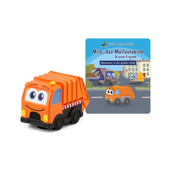 11000604 Sing Kinderlieder: Milo, das Müllauto-Kind & seine Freunde - Abenteuer in der großen Stadt 60 min  (Schwarz, Orange) 