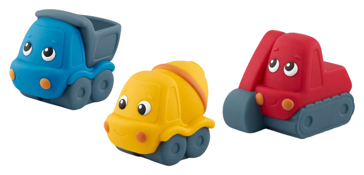11004134 Baustellen Set 36 min (Gelb, Blau, Rot, Grau) 