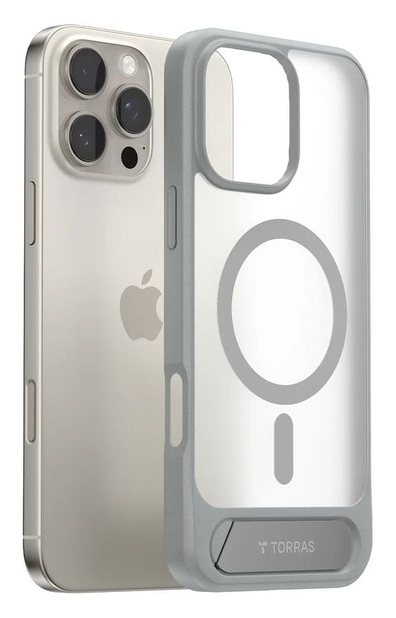 Pstand Cover für Apple iPhone 16 Pro Max  (Grau) 