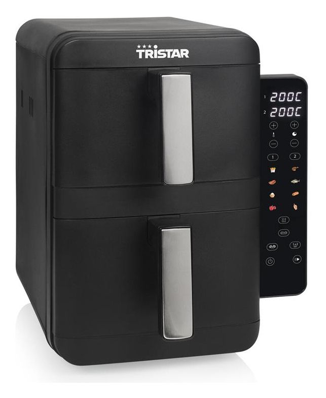 FR-9074 Doppel Heißluftfritteuse 9 l 2400 W  (Schwarz, Grau) 