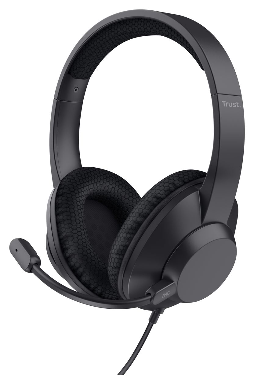 Ayda Max Over Ear Kopfhörer Kabelgebunden USB Type-C / USB Type-A  (Schwarz) 