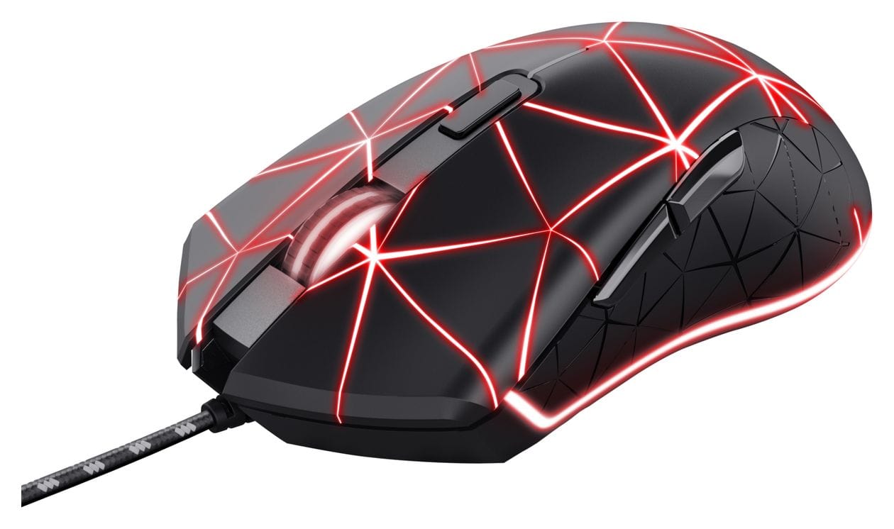 GXT 133 Locx 4000 DPI Gaming Maus Optisch  (Schwarz) 