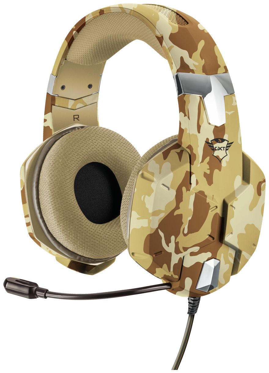 GXT322D Carus Desert Camo Ohraufliegender Kopfhörer Kabelgebunden (Camouflage) 