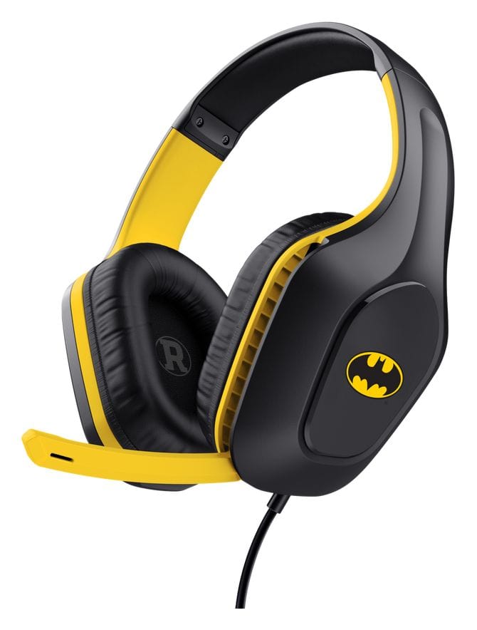 GXT415BM Zirox Batman Over Ear Kopfhörer Kabelgebunden  (Schwarz, Gelb) 