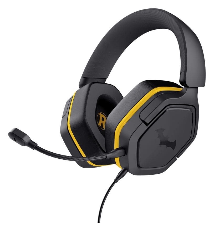 GXT492BM Carus Batman Over Ear Kopfhörer Kabelgebunden  (Schwarz, Gelb) 