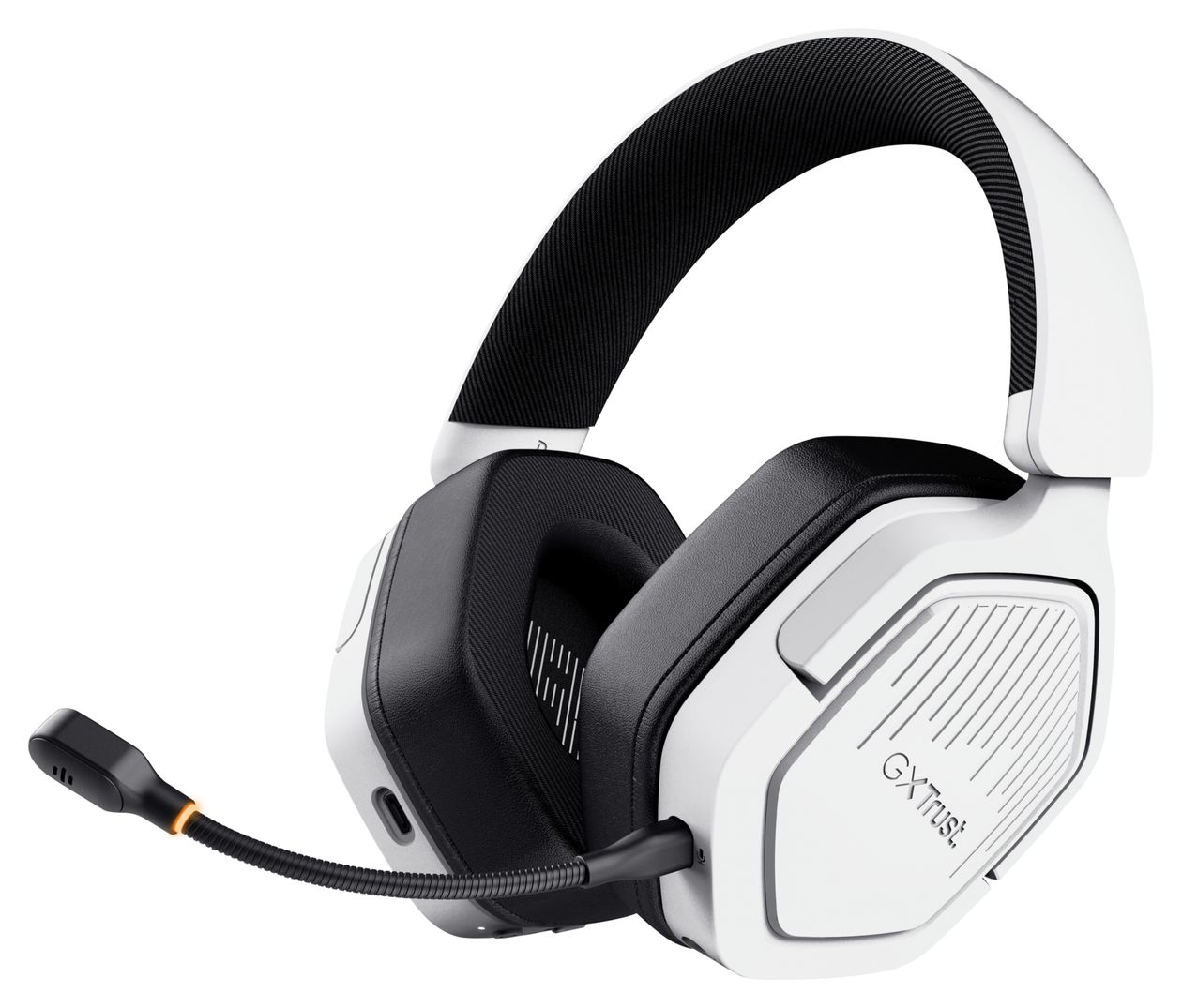 GXT493W Carus Over Ear Bluetooth Kopfhörer kabelgebunden&kabellos 20 h Laufzeit USB Type-C / USB Type-A  (Weiß) 