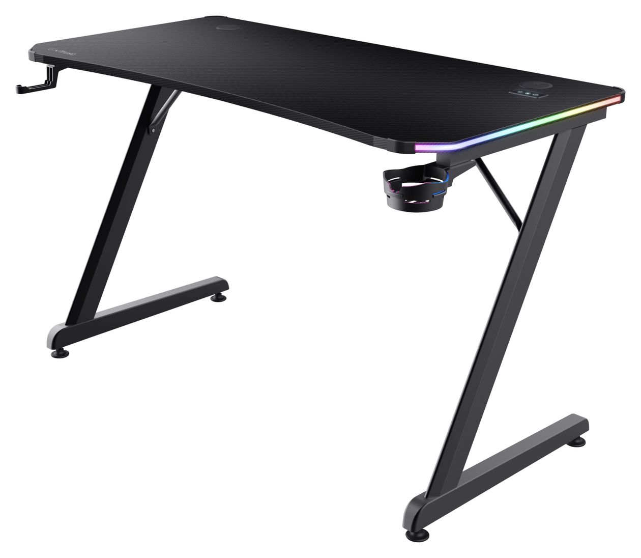 GXT709 Luminus RGB Gamingtisch bis 150 kg  (Schwarz) 