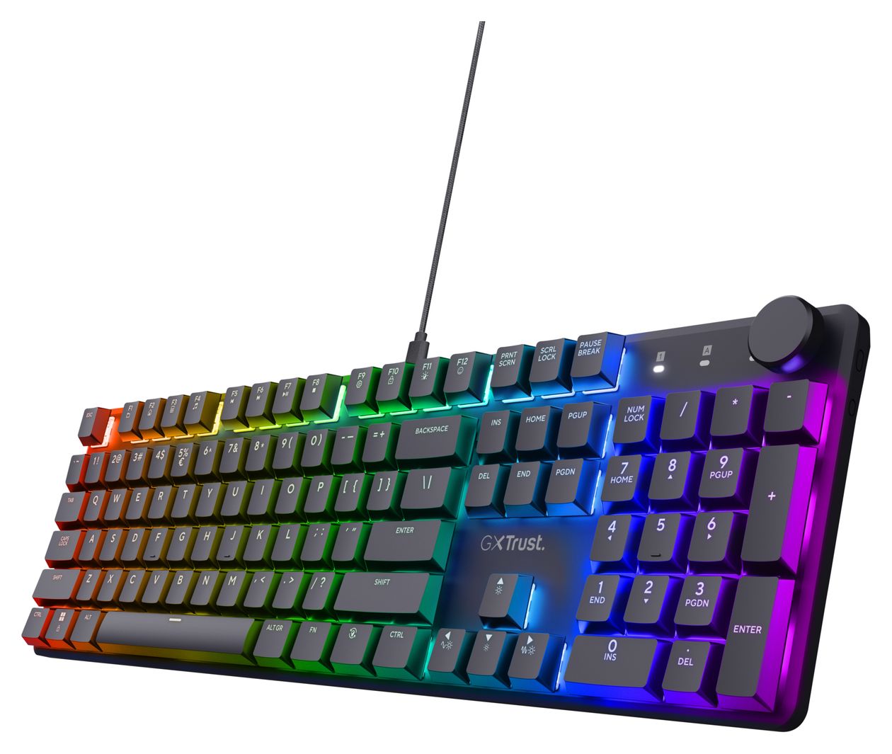 GXT866 Torix LED Gaming Tastatur USB  (Schwarz) 