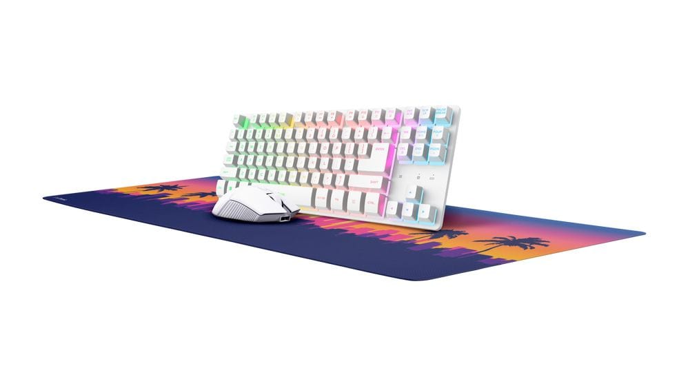 GXT882 RGB-LED Gaming Tastatur RF Wireless  (Weiß) 