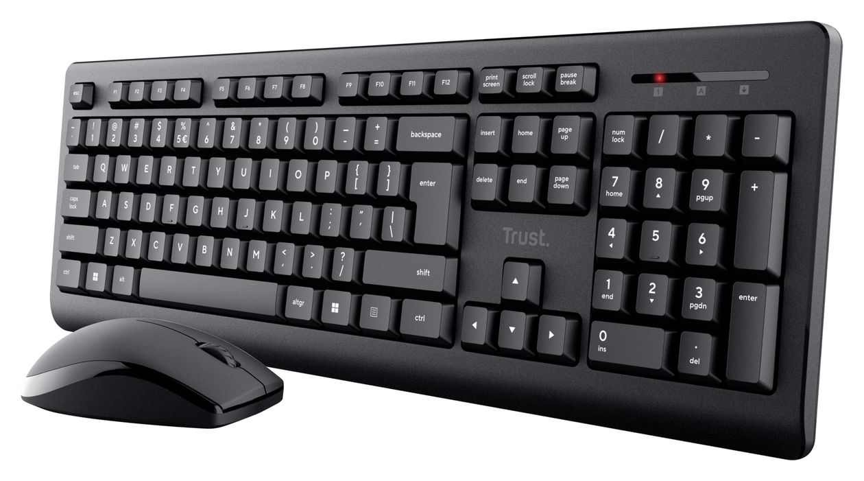Primo Büro Tastatur RF Wireless  (Schwarz) 