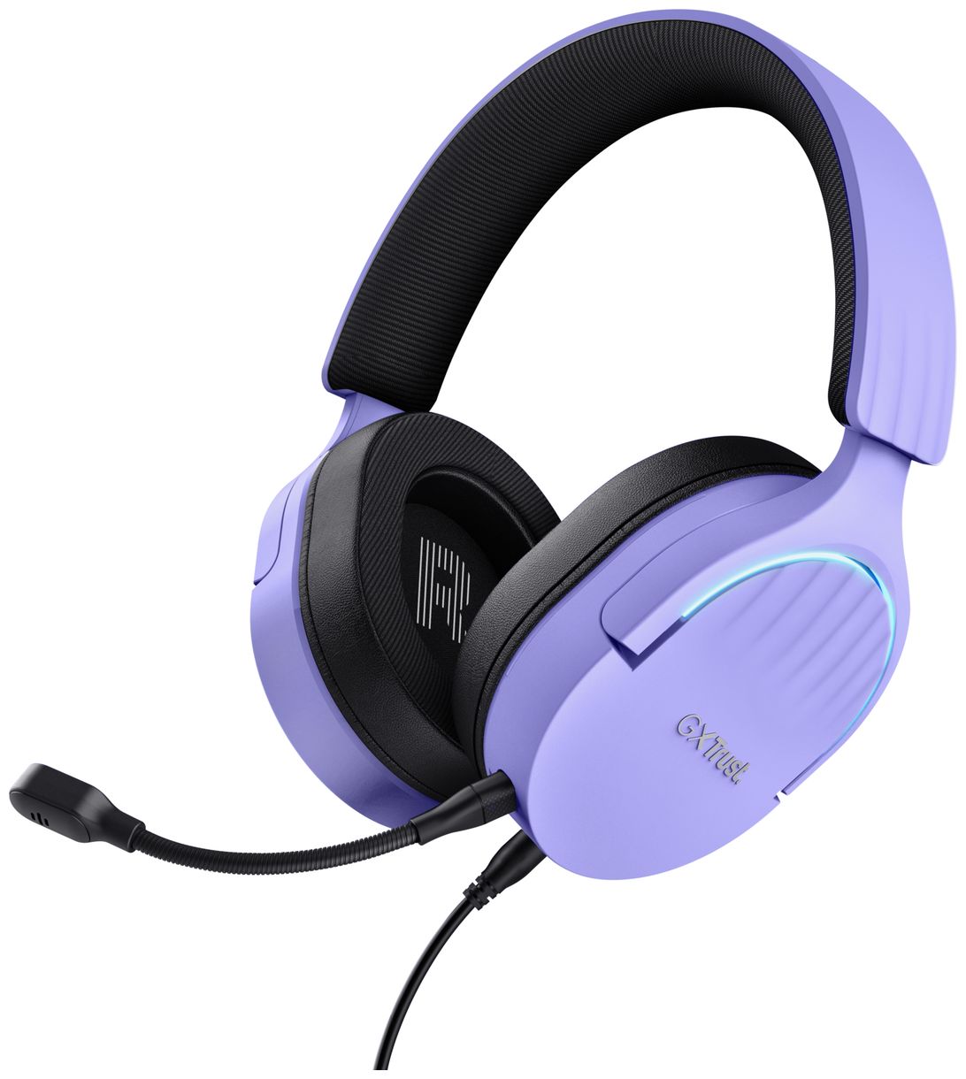 GXT490P FAYZO Ohraufliegender Kopfhörer Kabelgebunden (Schwarz, Violett) 