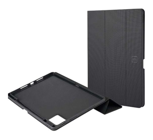 Tre Folio aus Thermoplastische Polyurethane (TPU), Polyurethan für Lenovo Idea Tab Plus 12.1" (2025) bis 30,7 cm (12.1") mit Magnetverschluss (Schwarz) 