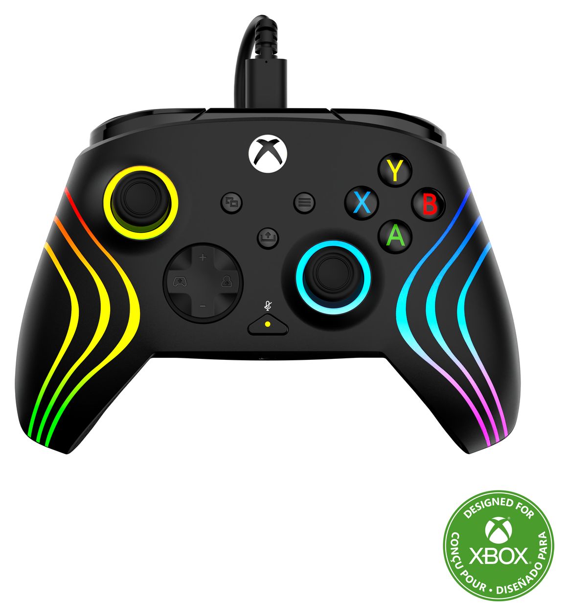 Afterglow Wave Wired Controller Gamepad für PC, Xbox, Xbox One, Xbox Series S, Xbox Series X  (Schwarz) 