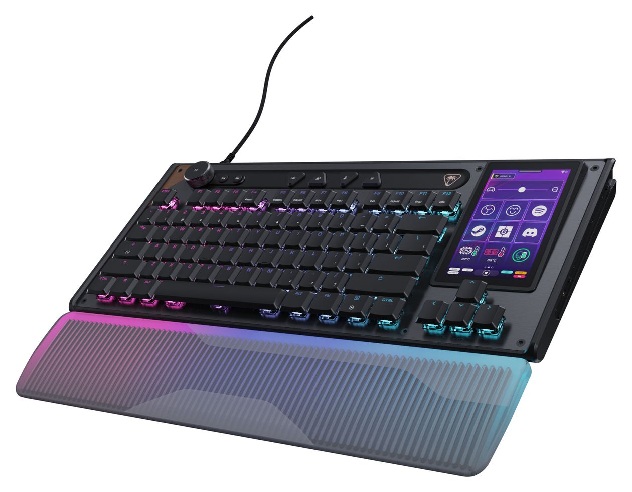 Command Series KB7 TKL Wired RGB-LED Gaming Tastatur QWERTZ USB  (Schwarz/Grau) 
